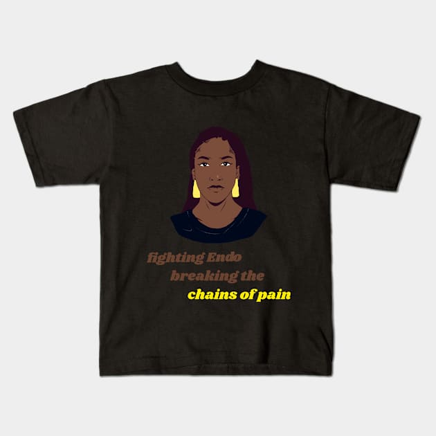 fighting Endo, breaking the chains of pain Kids T-Shirt by Zipora